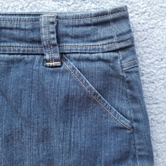 Axcess Women's Denim Jean Cargo Jeans Skirt With Side Pockets Sz 8 - Picture 6 of 10